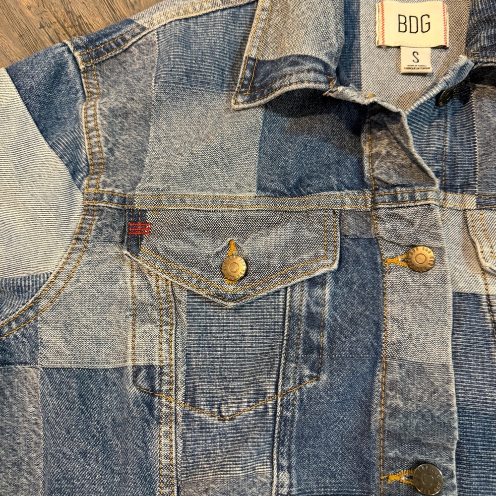 BDG Frankie Patchwork Denim Jacket Women’s Small Jean Jacket - Picture 7 of 13